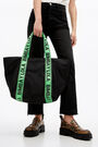 L black nylon shopper bag L black nylon shopper bag