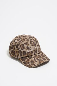 Brown leopard cap