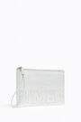 Silver leather envelope make-up case Silver leather envelope make-up case