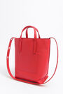 M red leather vertical shopper bag M red leather vertical shopper bag