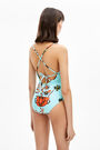 Blue bouquet print swimsuit Blue bouquet print swimsuit