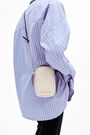 White padded leather phone minibag White padded leather phone minibag
