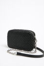 XS black plaited crossbody bag XS black plaited crossbody bag