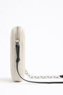 White padded leather phone minibag White padded leather phone minibag