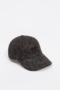 Leopard cotton cap