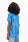 Fluid blue Dots shirt Fluid blue Dots shirt