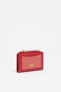Red leather purse