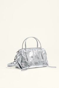 Mini silver leather Lolita bag