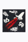 Astronauts scarf black background Astronauts scarf black background