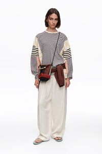 Red patchwork shoulder bag