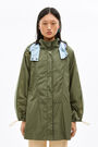 Short khaki nylon trench Short khaki nylon trench