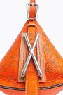 S neon orange leather bucket bag S neon orange leather bucket bag