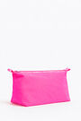 L neon pink nylon trapezium make-up case L neon pink nylon trapezium make-up case