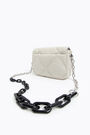 XS stone padded nylon crossbody bag XS stone padded nylon crossbody bag