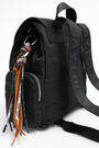 M black nylon backpack M black nylon backpack
