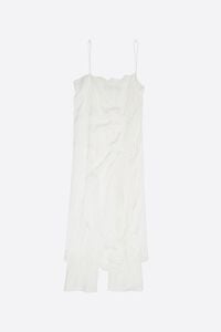 Off-white lace skirt-trouser hybrid