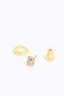 Mini hoop earrings with the letter B Mini hoop earrings with the letter B