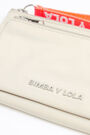 Ivory nylon double purse Ivory nylon double purse