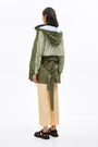 Short khaki nylon trench Short khaki nylon trench