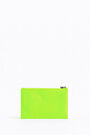 Neon green nylon double purse Neon green nylon double purse