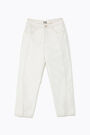 Ecru linen carrot trousers Ecru linen carrot trousers