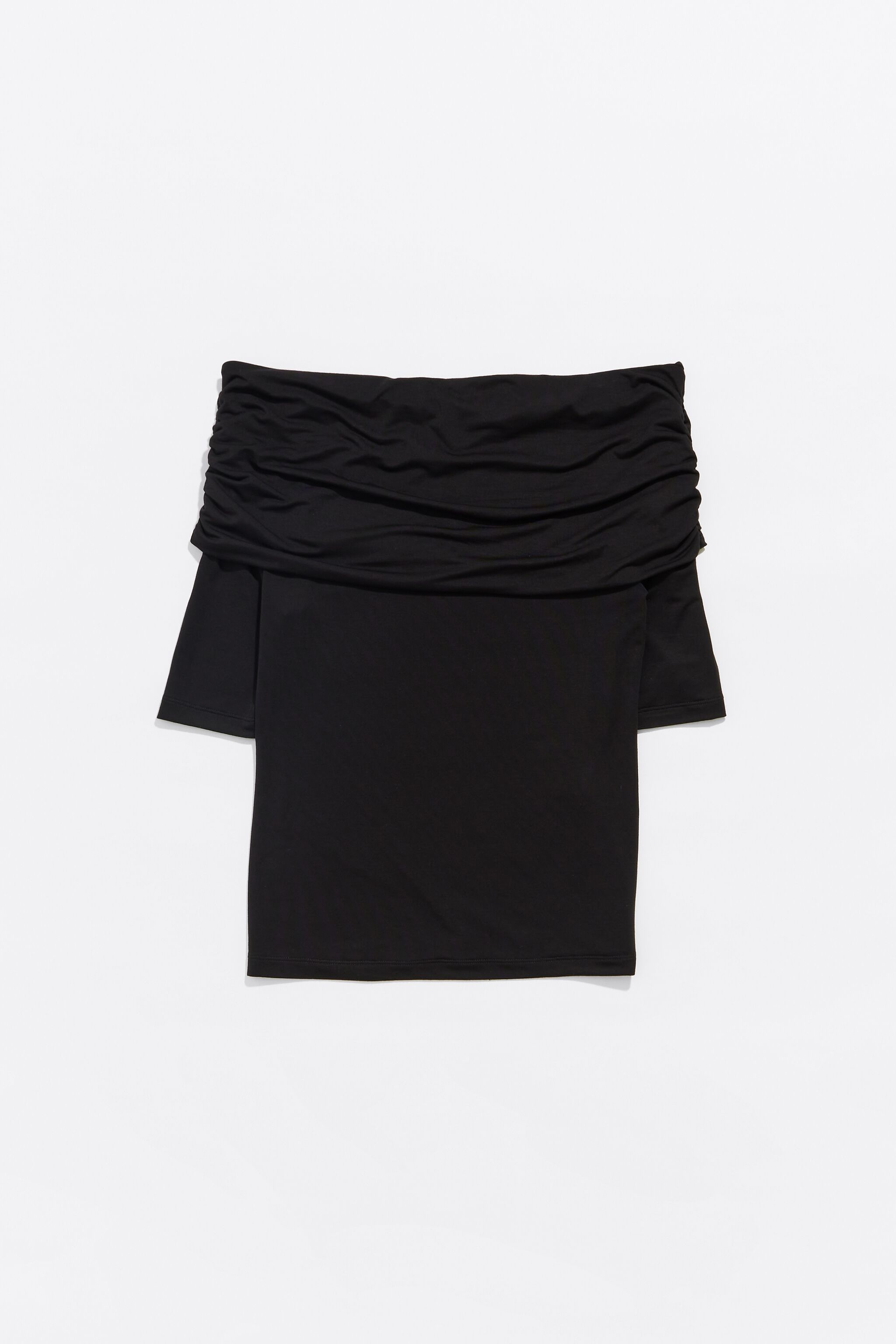 tight black off the shoulder top