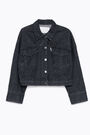 Black boxy denim jacket Black boxy denim jacket
