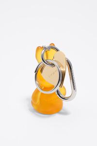 Resin rabbit key ring
