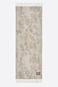 Taupe snake print acrylic jacquard shawl