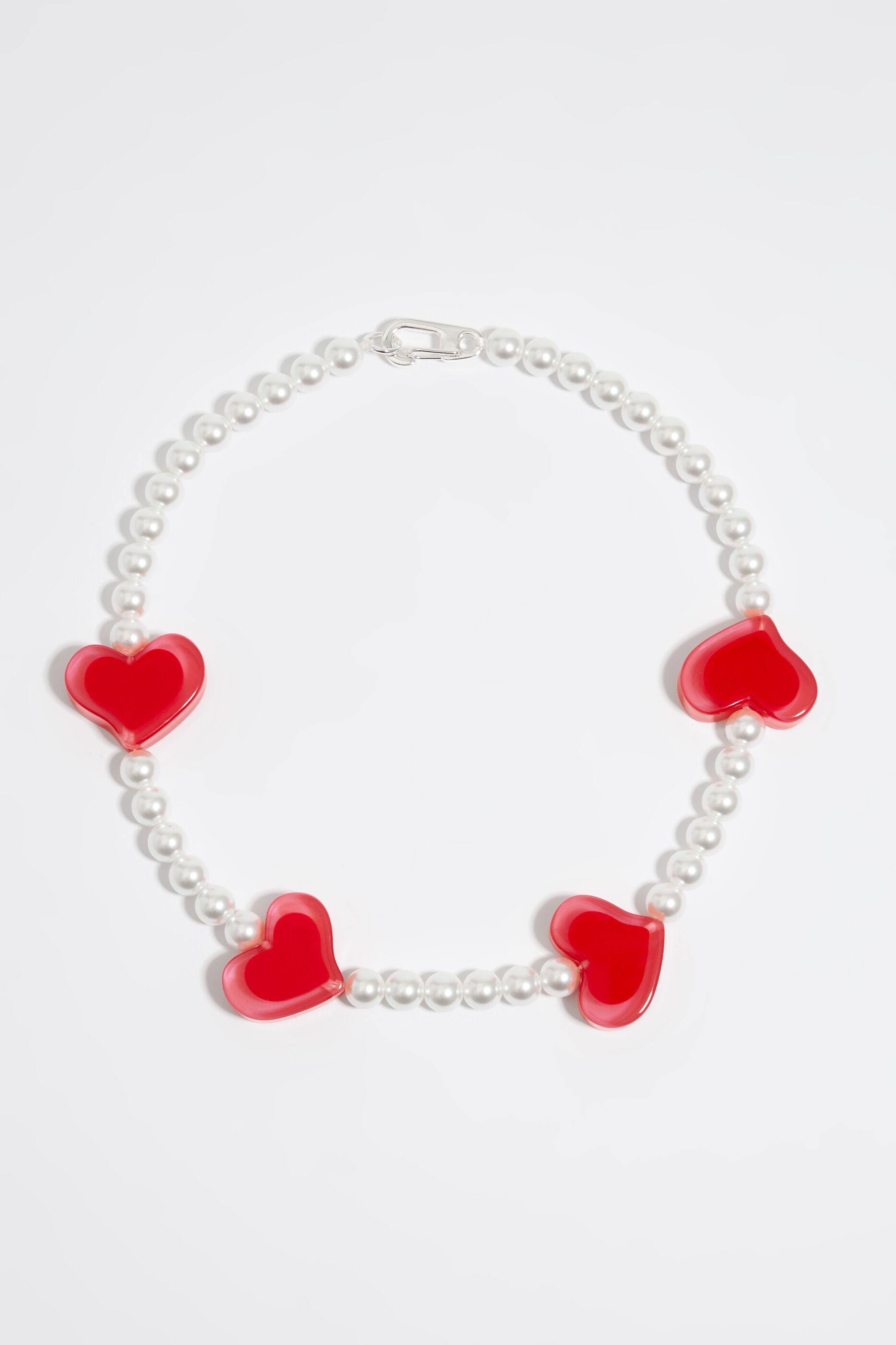 Real red discount pearl necklace