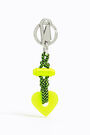 Neon yellow heart key ring Neon yellow heart key ring