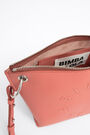 M coral leather trapezium crossbody bag M coral leather trapezium crossbody bag