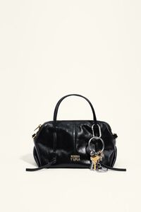 Mini black leather Lolita bag