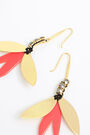 Long coral resin earrings Long coral resin earrings