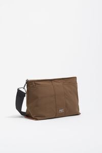 Medium olive gabardine Trapecio bag