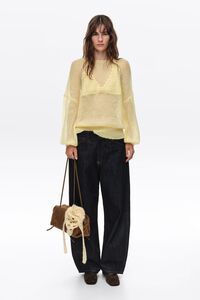 BARREL- Indigo denim 5-pocket trousers