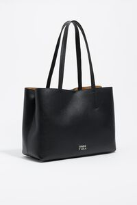 Black leather Chihuahua shopper bag