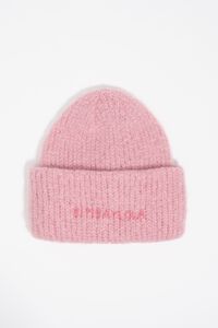 Pink knit hat