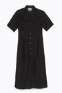 Black organza shirtdress Black organza shirtdress