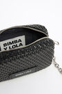 XS black plaited crossbody bag XS black plaited crossbody bag