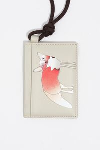 Stone leather Fr&iacute;o Peludo card holder