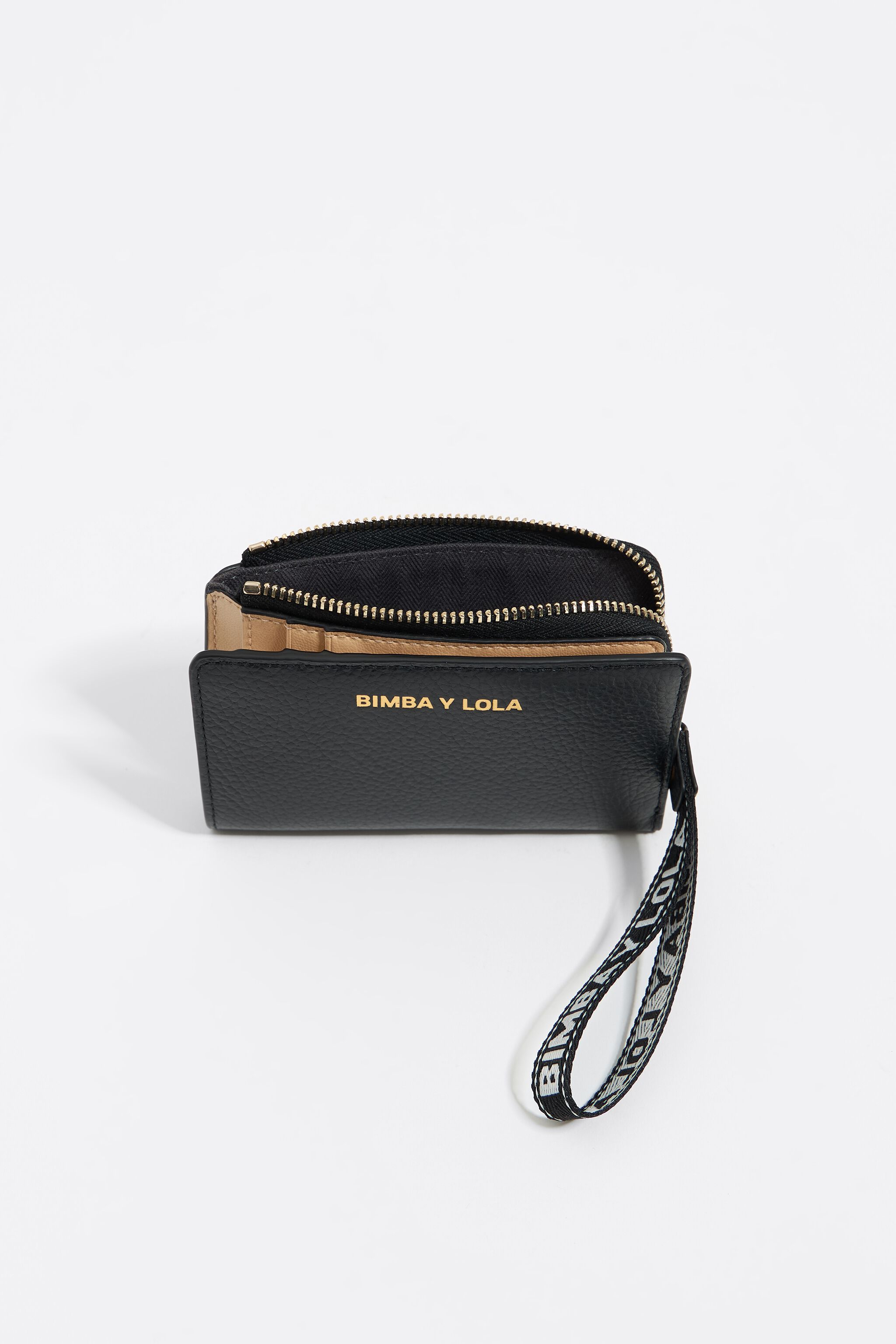 Black leather purse