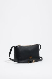 Mini black leather bag
