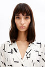 Paper-Lines print shirt dress Paper-Lines print shirt dress
