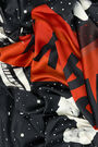 Astronauts scarf black background Astronauts scarf black background