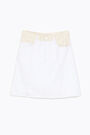Two-tone denim miniskirt Two-tone denim miniskirt