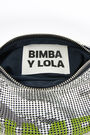 Silver mesh cylindrical bag Silver mesh cylindrical bag