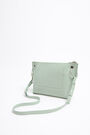 M green leather trapezium crossbody bag M green leather trapezium crossbody bag