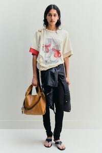 Vanilla ballerinas logo ruched T-shirt