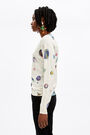 Ivory Universe print wool jumper Ivory Universe print wool jumper